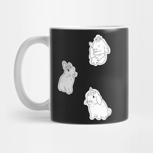 Flower bunnies stickers Mug